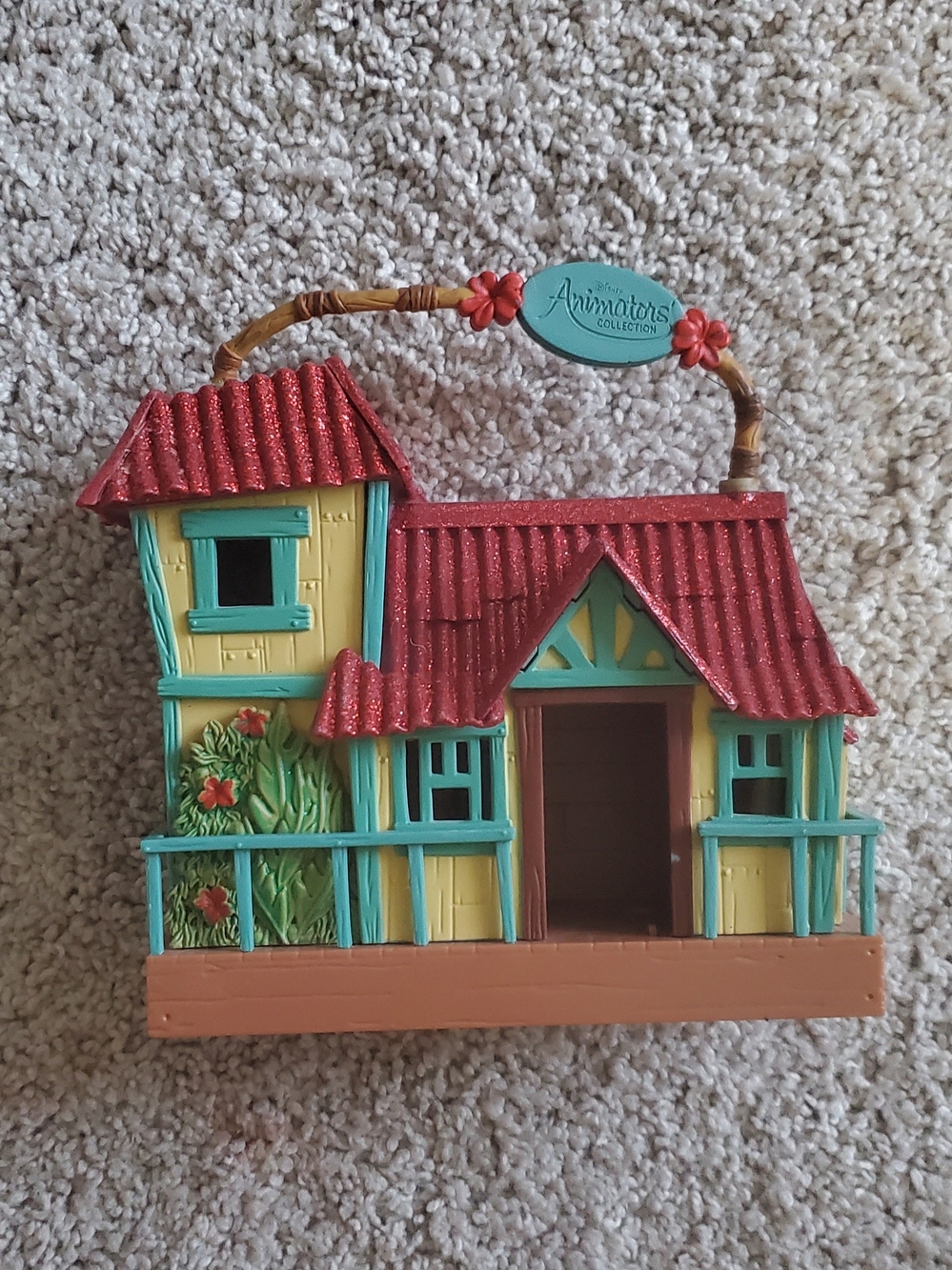 Disney Yellow and Teal Playhouse with Red Roof - Disney Animators Collection
